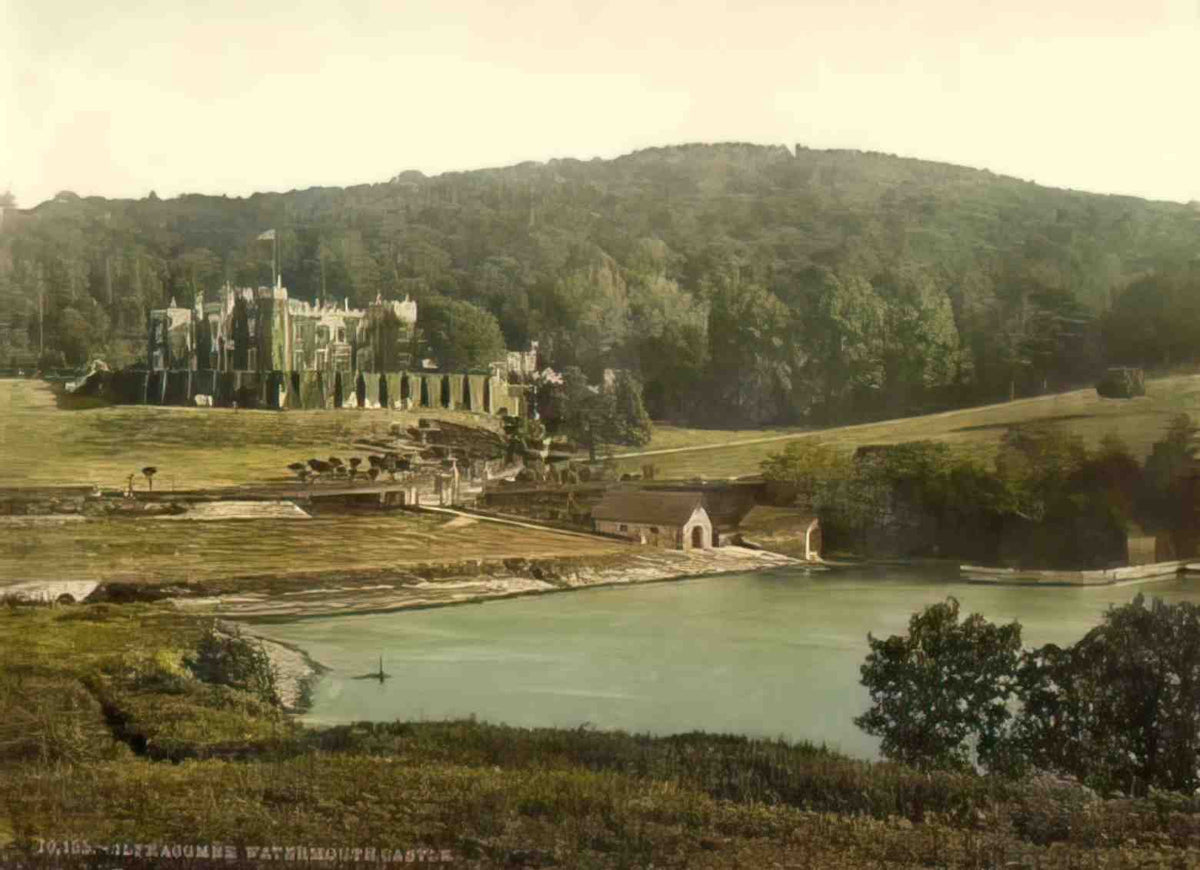 Devon Ilfracombe Watermouth Castle Vintage A4 Photo Print