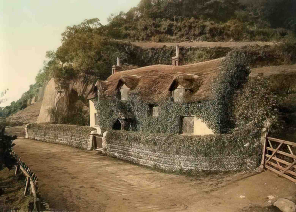 Devon Lee Swiss Cottage Vintage A4 Photo Print
