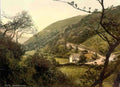 Devon Lynton and Lynmouth Hunters Inn Vintage A4 Photo Print