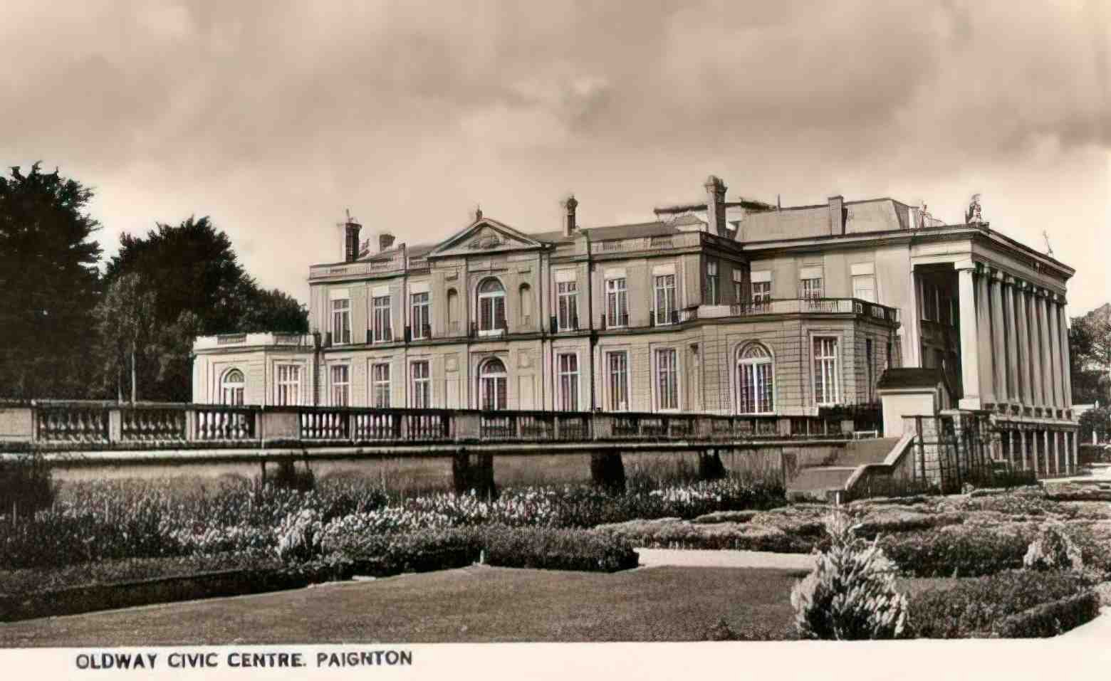Devon Paignton Oldway Civic Centre 1950s Vintage A4 Photo Print