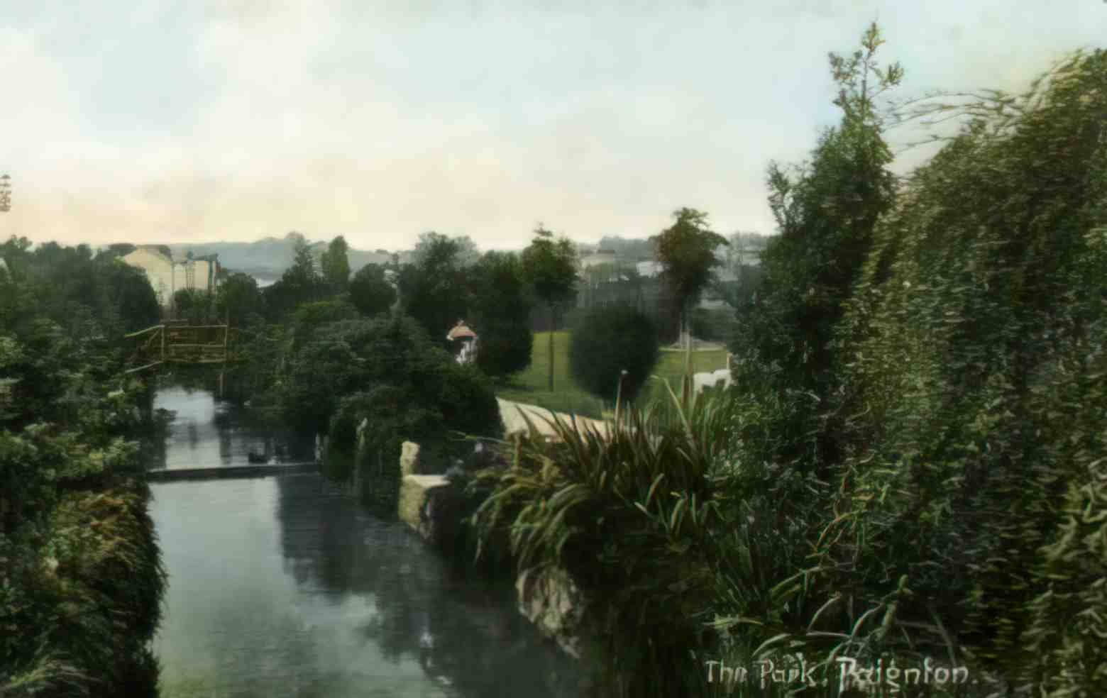 Devon Paignton The Park c1911 Vintage A4 Photo Print