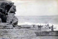 Devon Paignton on the rocks by the sea Vintage A4 Photo Print