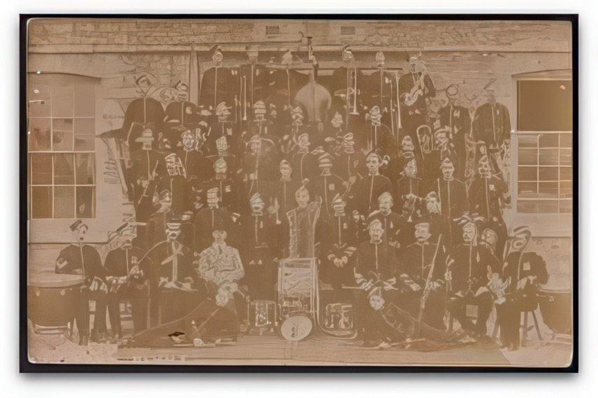 Devon Plymouth Barracks Military Band Unlocated 1904 Vintage A4 Photo Print