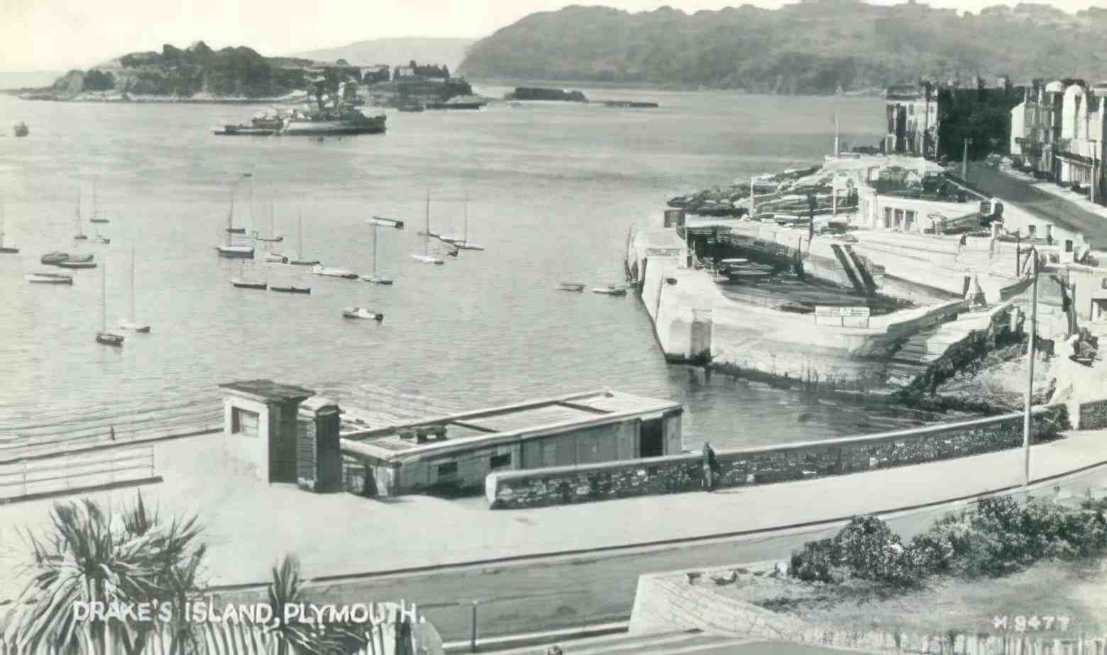 Devon Plymouth Drakes Island Vintage A4 Photo Print
