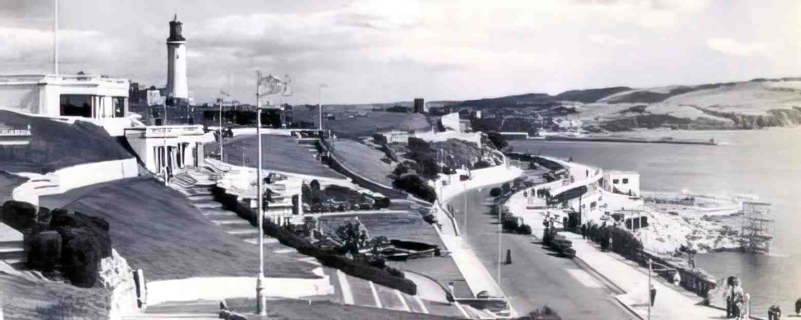 Devon Plymouth Hoe Slopes Vintage A4 Photo Print