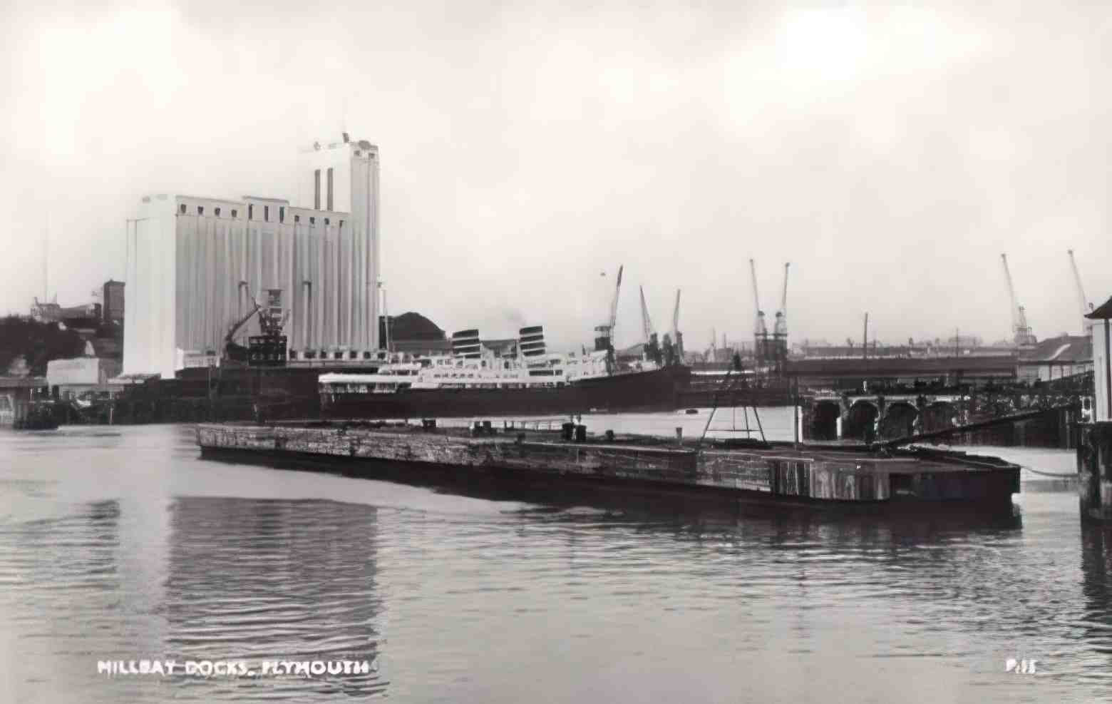 Devon Plymouth Millbay Docks Vintage A4 Photo Print