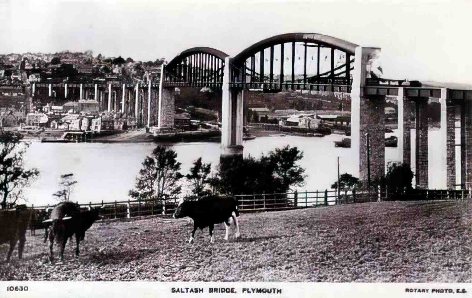 Devon Plymouth Saltash Bridge Vintage A4 Photo Print