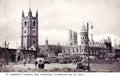 Devon Plymouth St Andrews Church and Guildhall after the Blitz Vintage A4 Photo Print