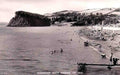 Devon Teignmouth Beach showing the Ness 1950s Vintage A4 Photo Print