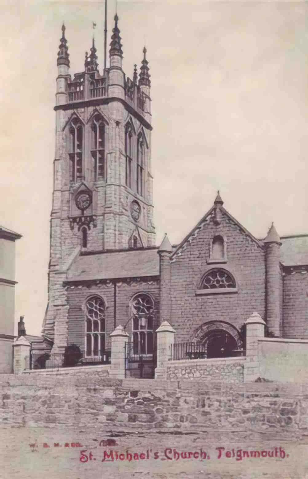 Devon Teignmouth St Michaels Church 1900s Vintage A4 Photo Print