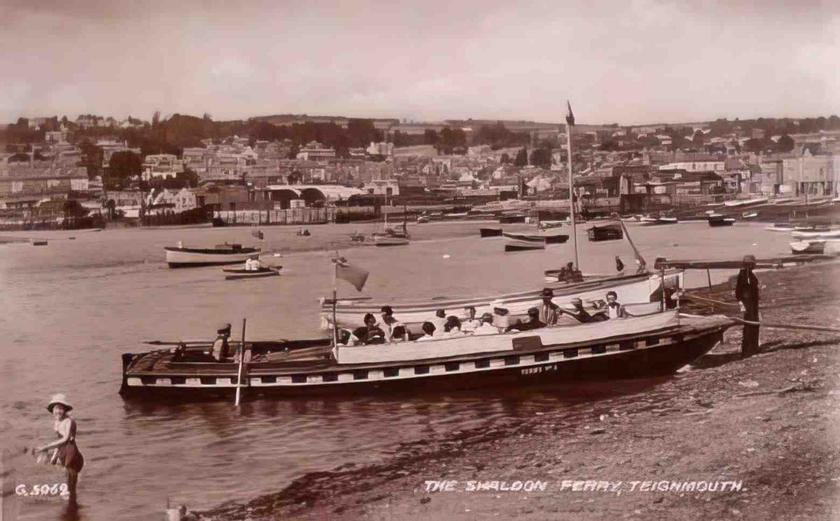 Devon Teignmouth The Shaldon Ferry 1930s Vintage A4 Photo Print