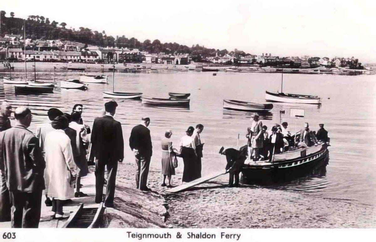 Devon Teignmouth and Shaldon Ferry 1950s Vintage A4 Photo Print