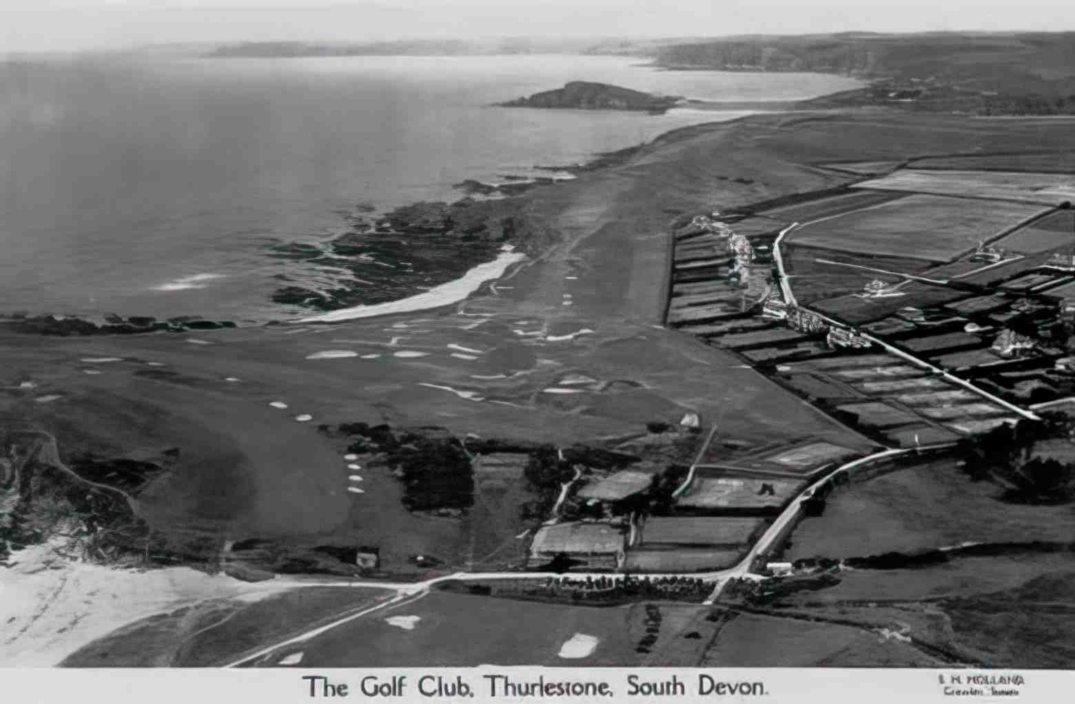 Devon Thurlestone Golf Club Vintage A4 Photo Print