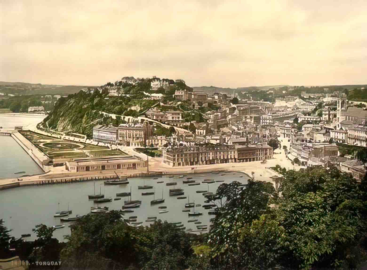 Devon Torquay Vintage A4 Photo Print