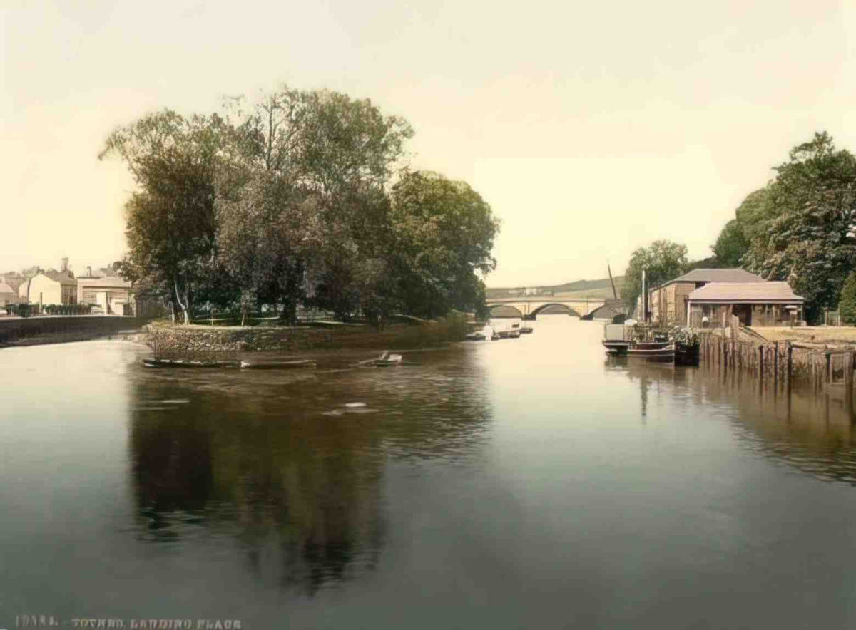 Devon Totnes Landing Place Vintage A4 Photo Print