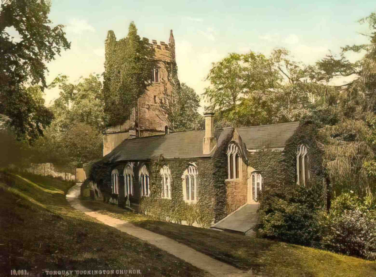 Devon a Cockington a Church Vintage A4 Photo Print