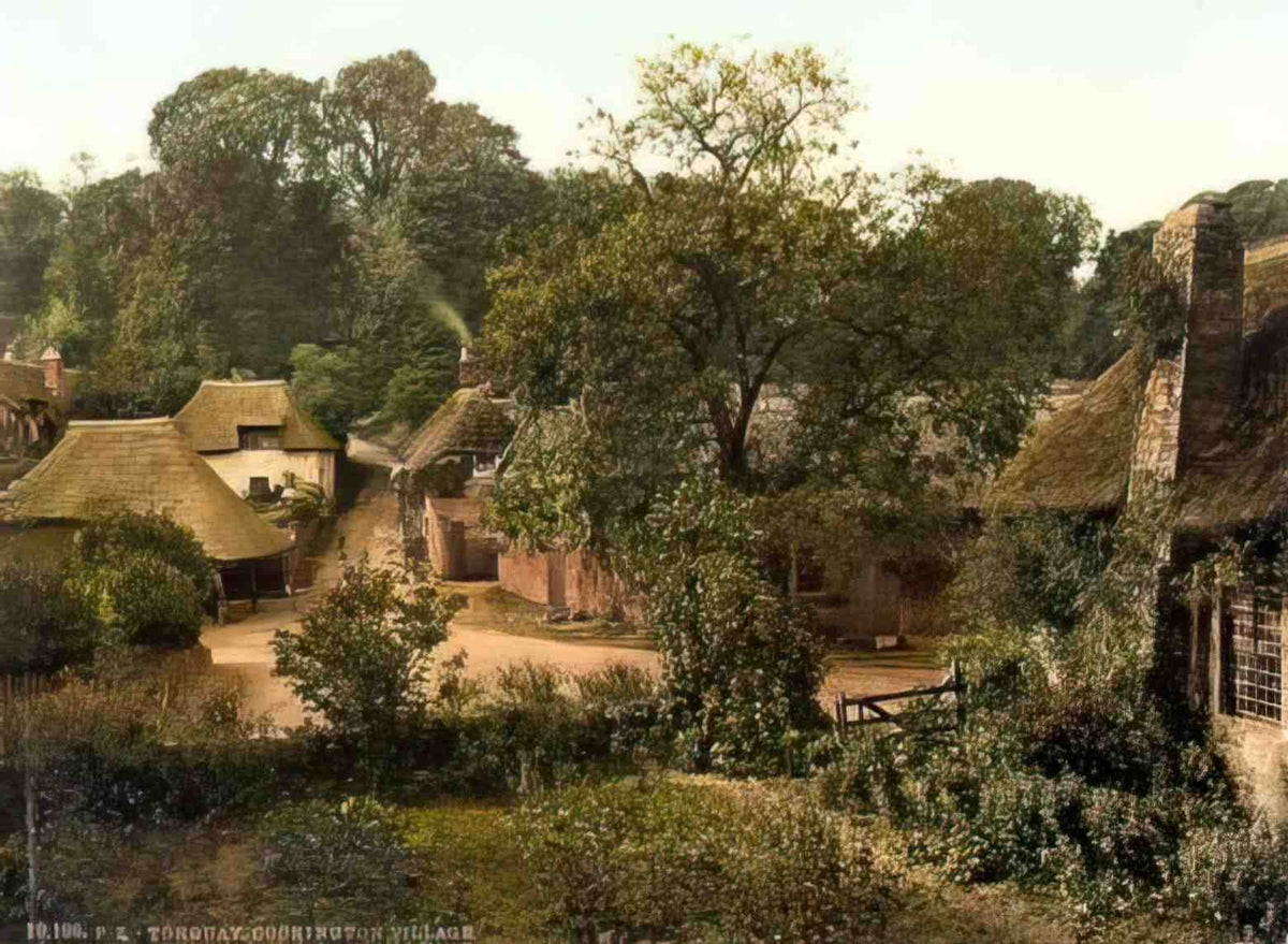 Devon a Cockington a Village Vintage A4 Photo Print