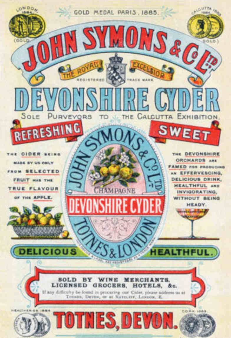 Devonshire Cider 1884 Vintage Retro Advert Poster A4 Photo Print