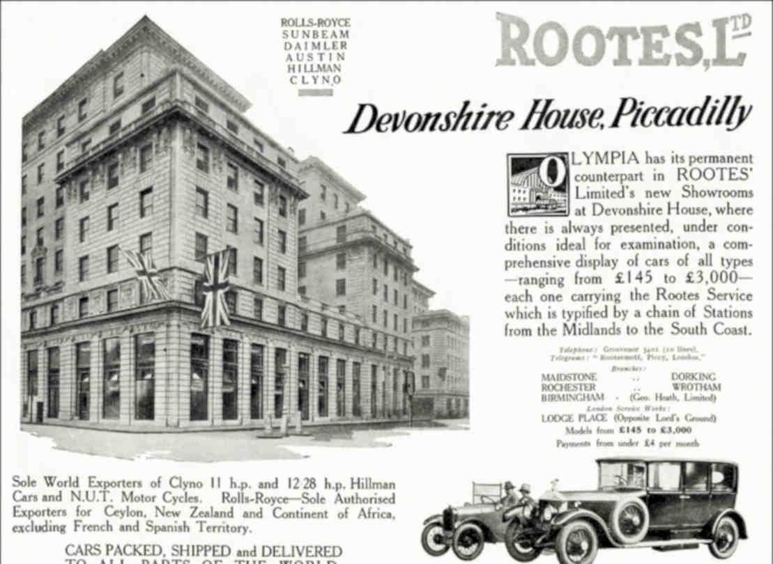 Devonshirehouse Rootsshowroom Vintage Retro Advert Poster A4 Photo Print