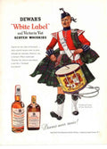 Dewars Drum Kilt 1950s Vintage Retro Advert Poster