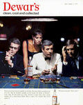 Dewars Roulette 1966 Vintage Retro Advert Poster A4 Photo Print