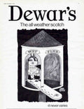 Dewars Weather Scotch Vintage Retro Advert Poster A4 Photo Print