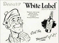 Dewars White Label 1 Vintage Retro Advert Poster A4 Photo Print