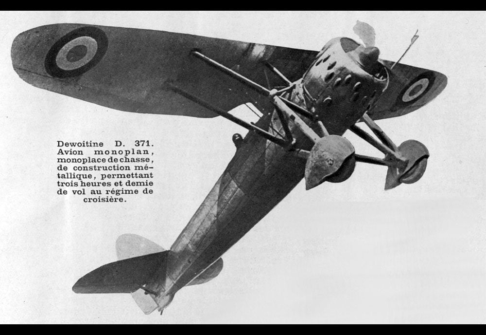 Dewoitine D371 Monoplane Fighter France Military A4 Photo Print
