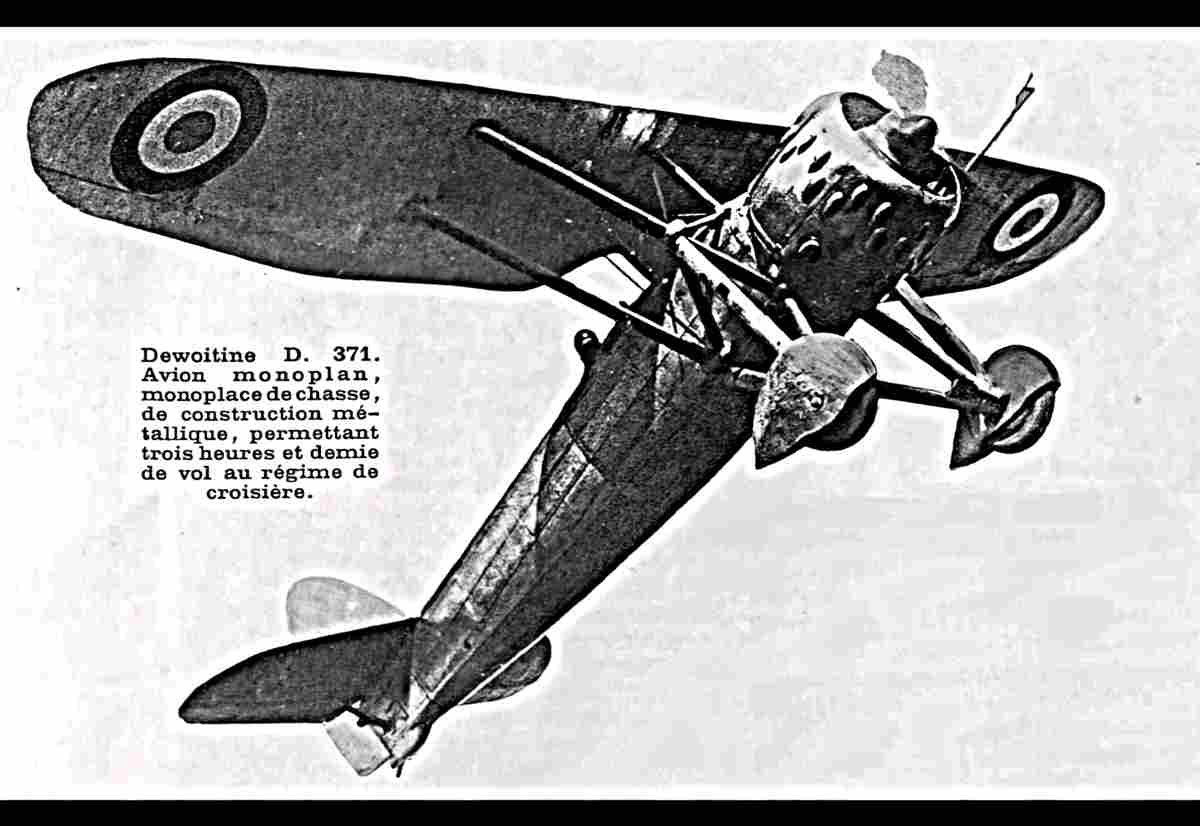 Dewoitine D371 Monoplane Fighter France (2) Military A4 Photo Print