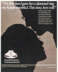 Diamond Couple Ring Vintage Retro Advert Poster A4 Photo Print
