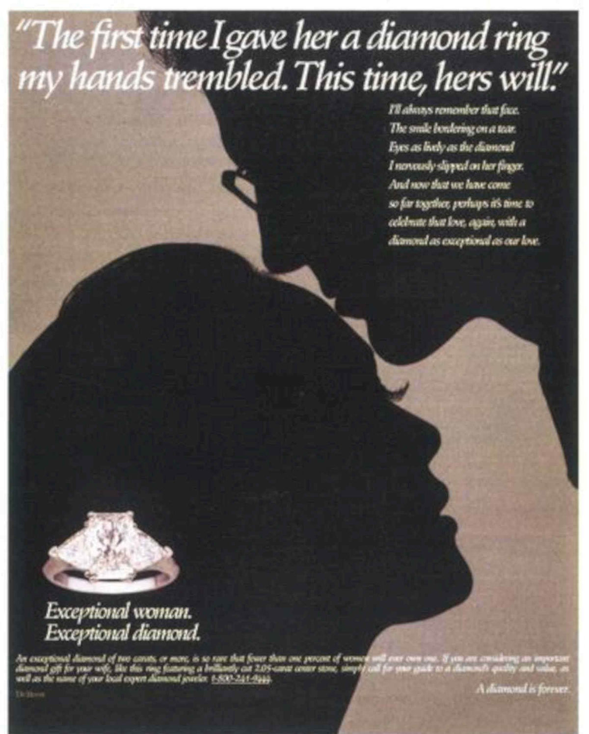 Diamond Couple Ring Vintage Retro Advert Poster A4 Photo Print
