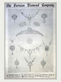 Diamond Jewelry Paris Vintage Retro Advert Poster A4 Photo Print