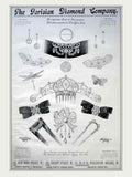 Diamond Ornaments Paris Vintage Retro Advert Poster A4 Photo Print