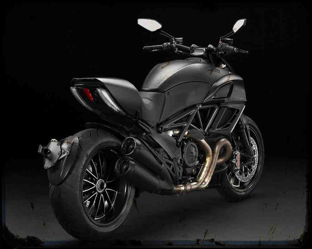 Diavel Dark 13 1 A4 Photo Print Motorbike Vintage Aged