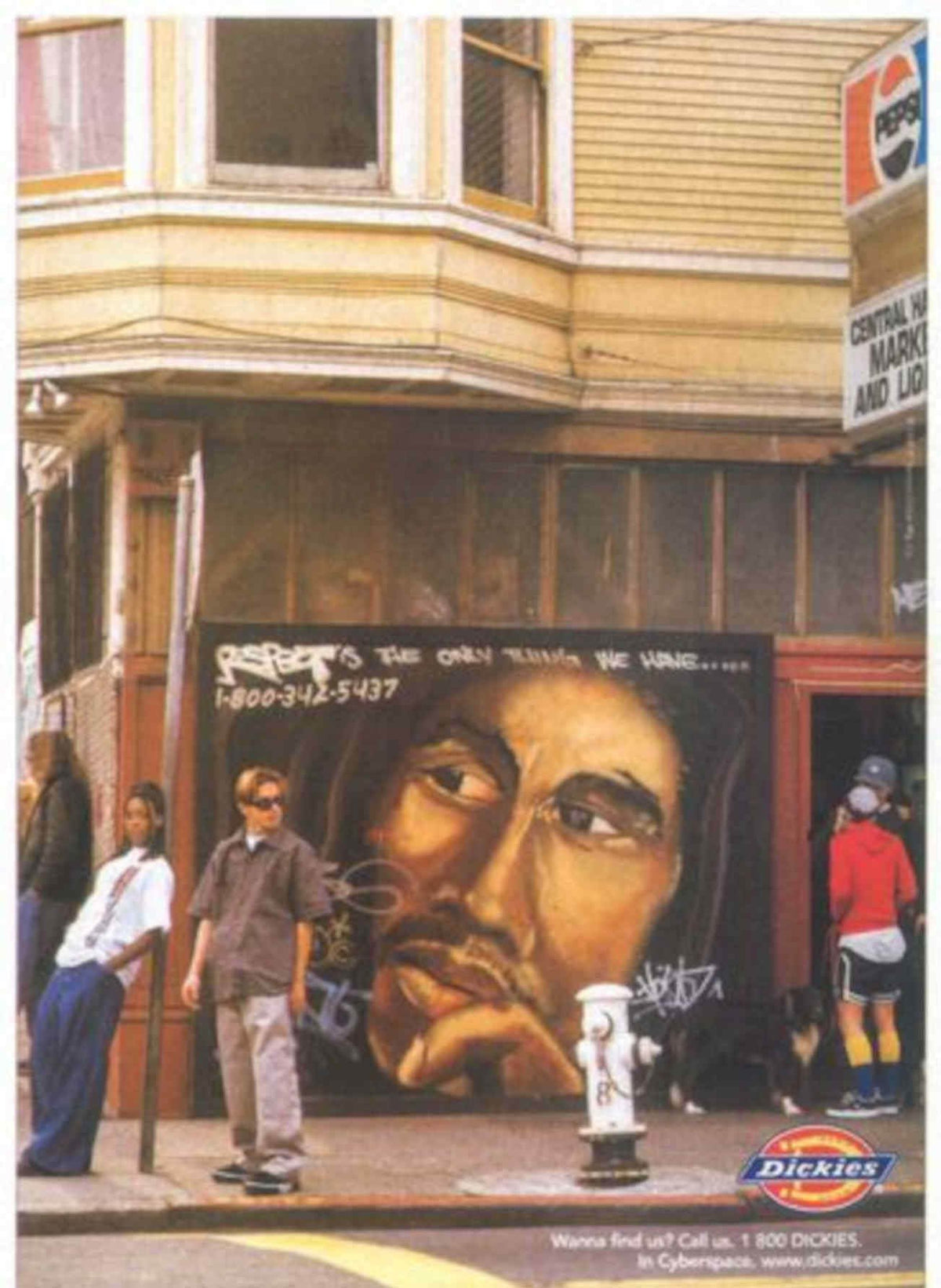 Dickies Marley Respect Vintage Retro Advert Poster A4 Photo Print