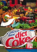 Diet Coke Fruit Vintage Retro Advert Poster A4 Photo Print