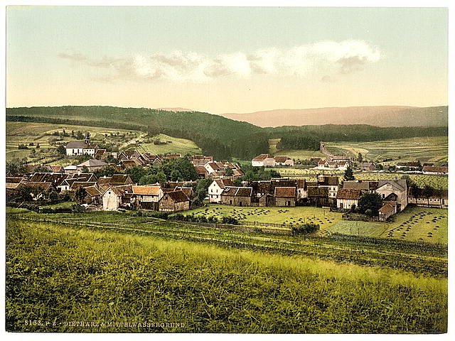 Dietharz and Mittelwassergrund Thuringia Vintage A4 Photo Print