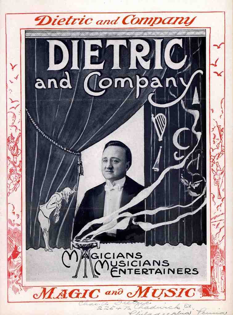 Dietric Magic Magician Vintage A4 Photo Print