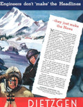 Dietzgen Theodolite Surveying Vintage Retro Advert Poster A4 Photo Print
