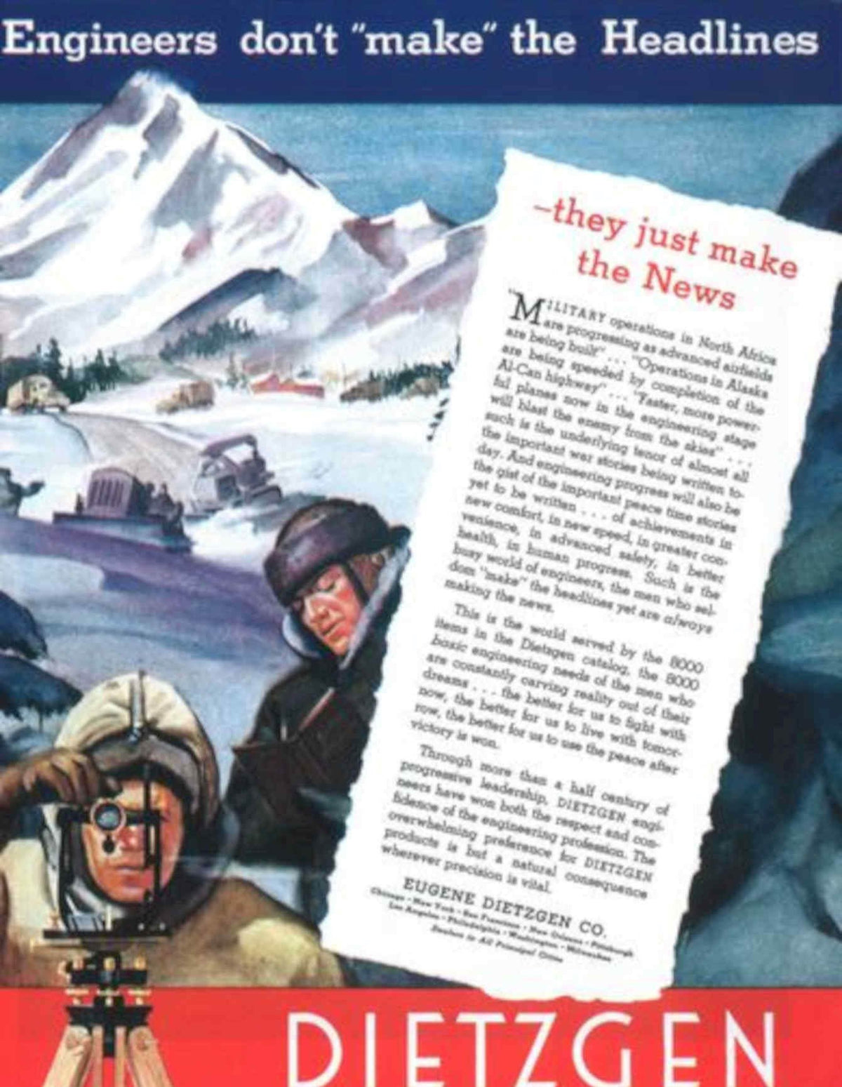Dietzgen Theodolite Surveying Vintage Retro Advert Poster A4 Photo Print