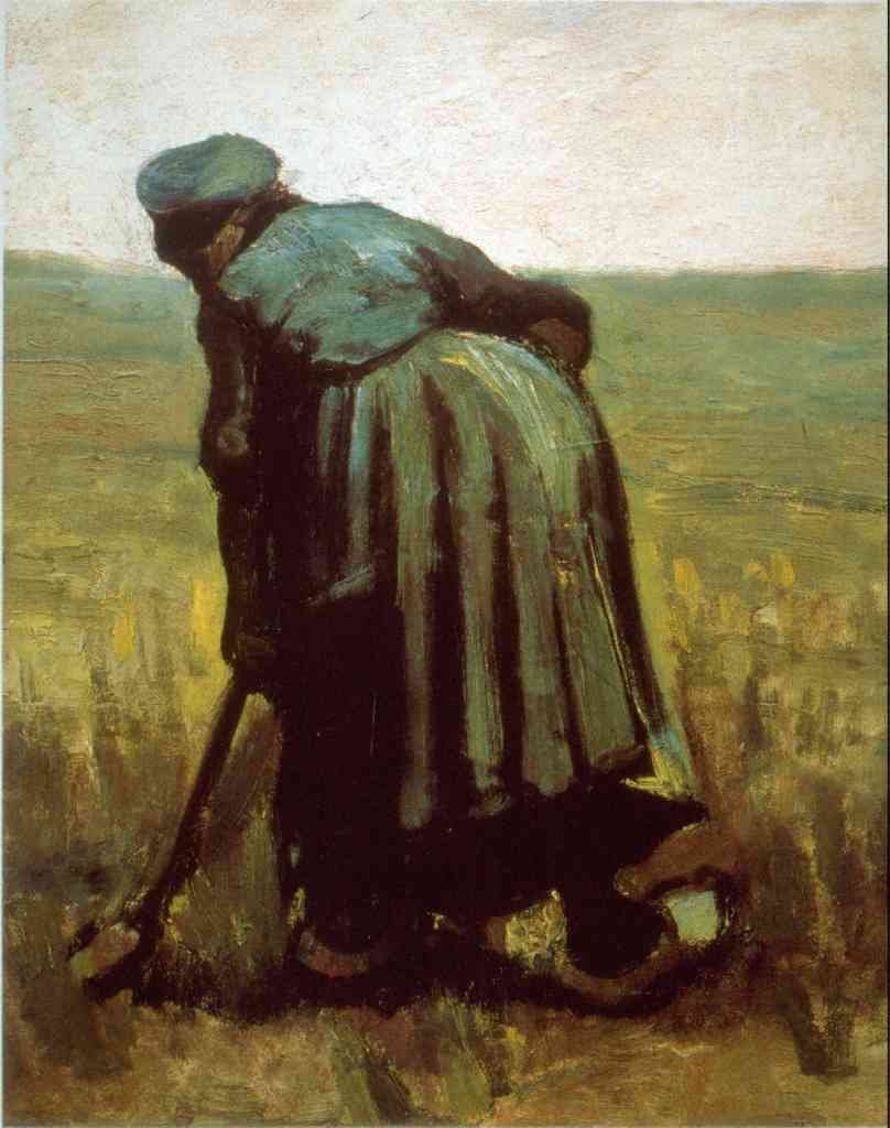 Digging Van Gogh A4 Photo Print