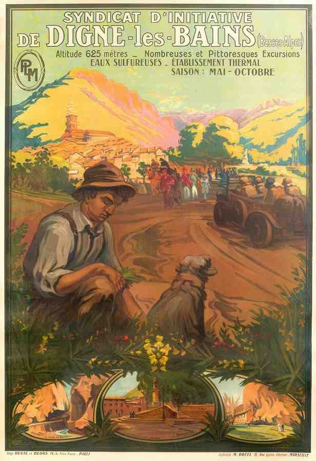 Digne Vintage Advert A4 Photo Print