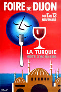 Dijon Turkey Fair Vintage Retro Advert Poster A4 Photo Print