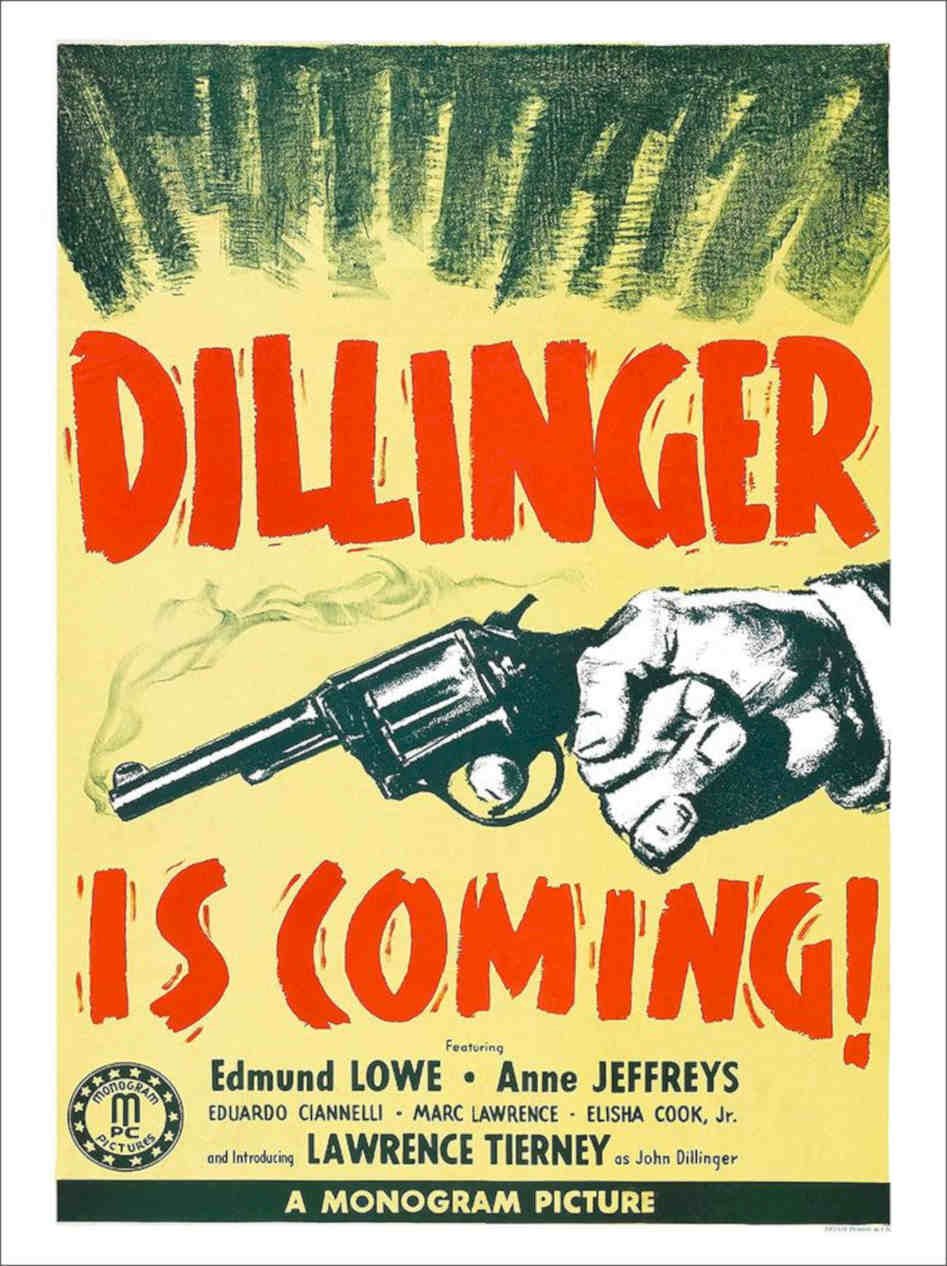 Dillinger Is Coming Movie Poster Vintage Retro Advert Poster A4 Photo Print