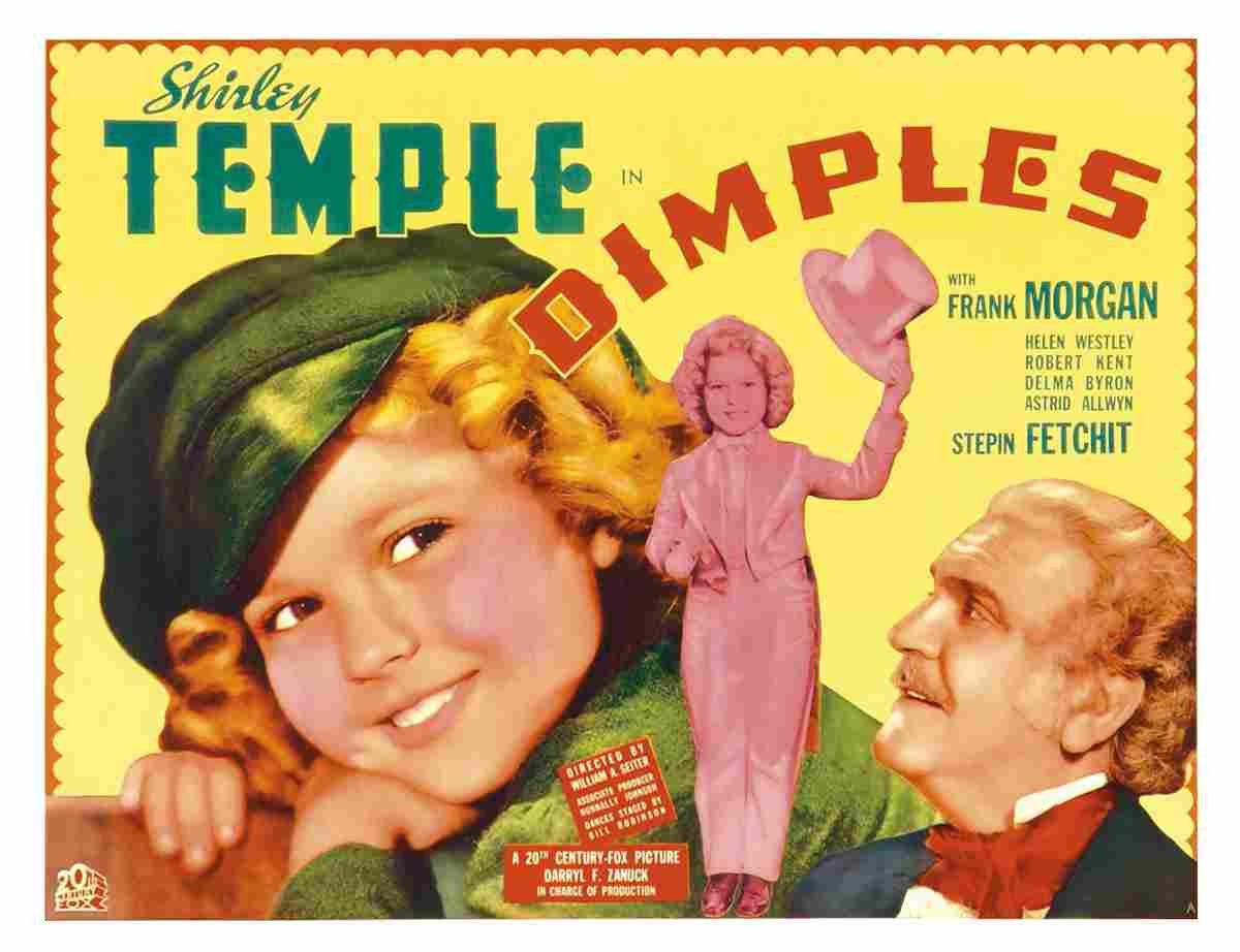 Dimples 1936 02  film star poster A4 Photo Print