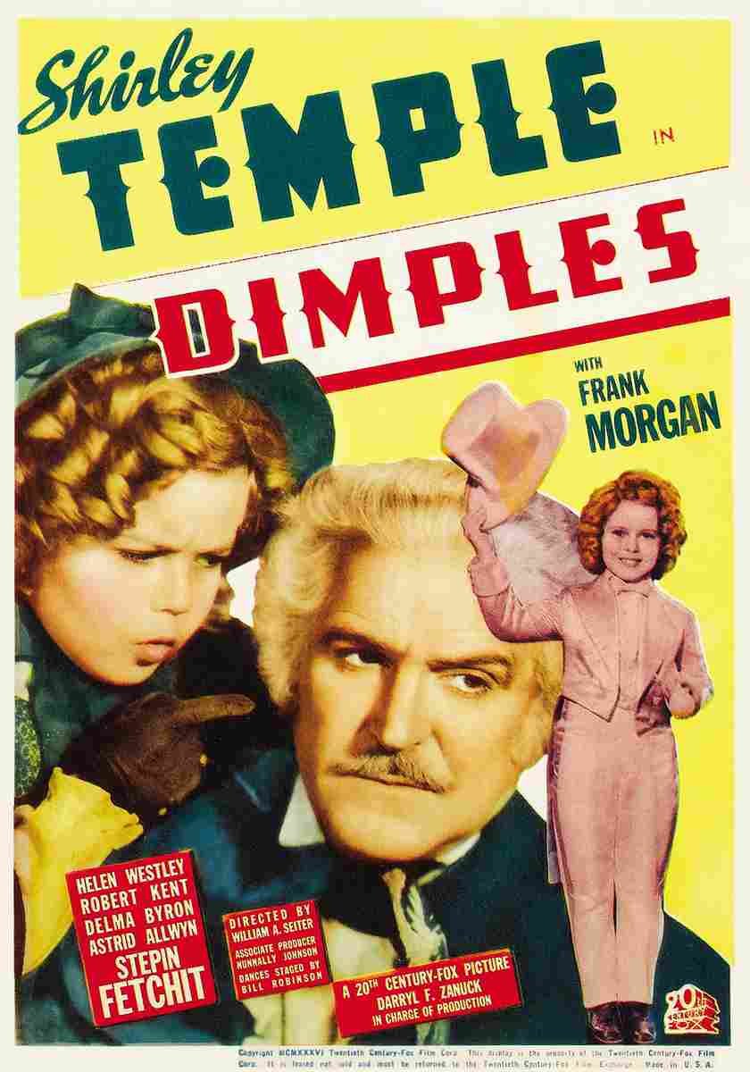 Dimples 1936 03  film star poster A4 Photo Print