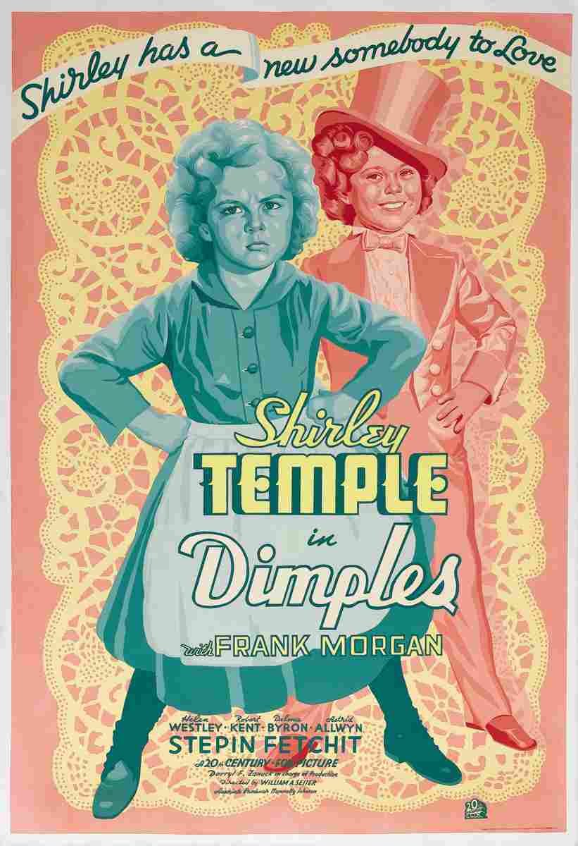 Dimples 1936 06  film star poster A4 Photo Print