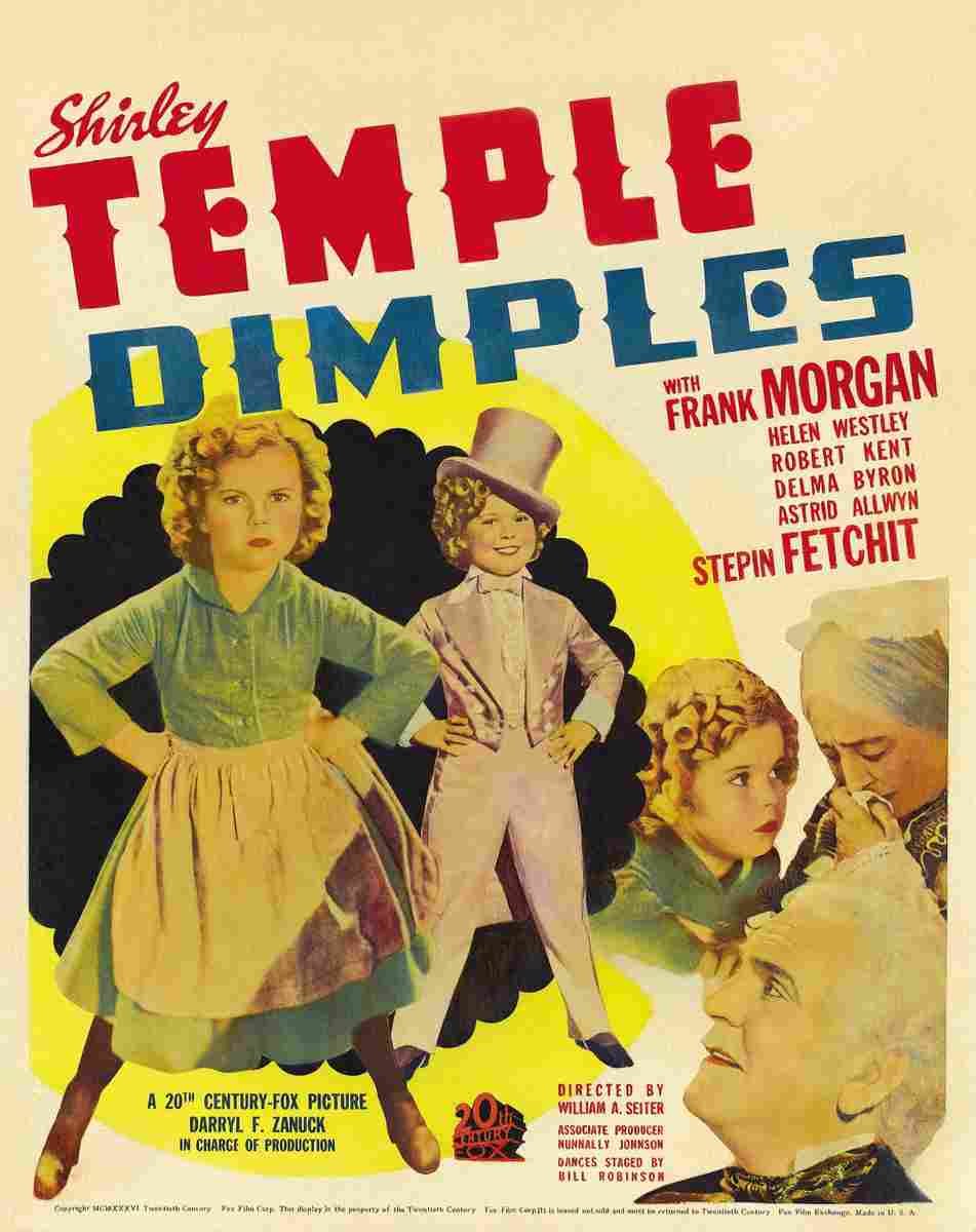 Dimples 1936 07  film star poster A4 Photo Print