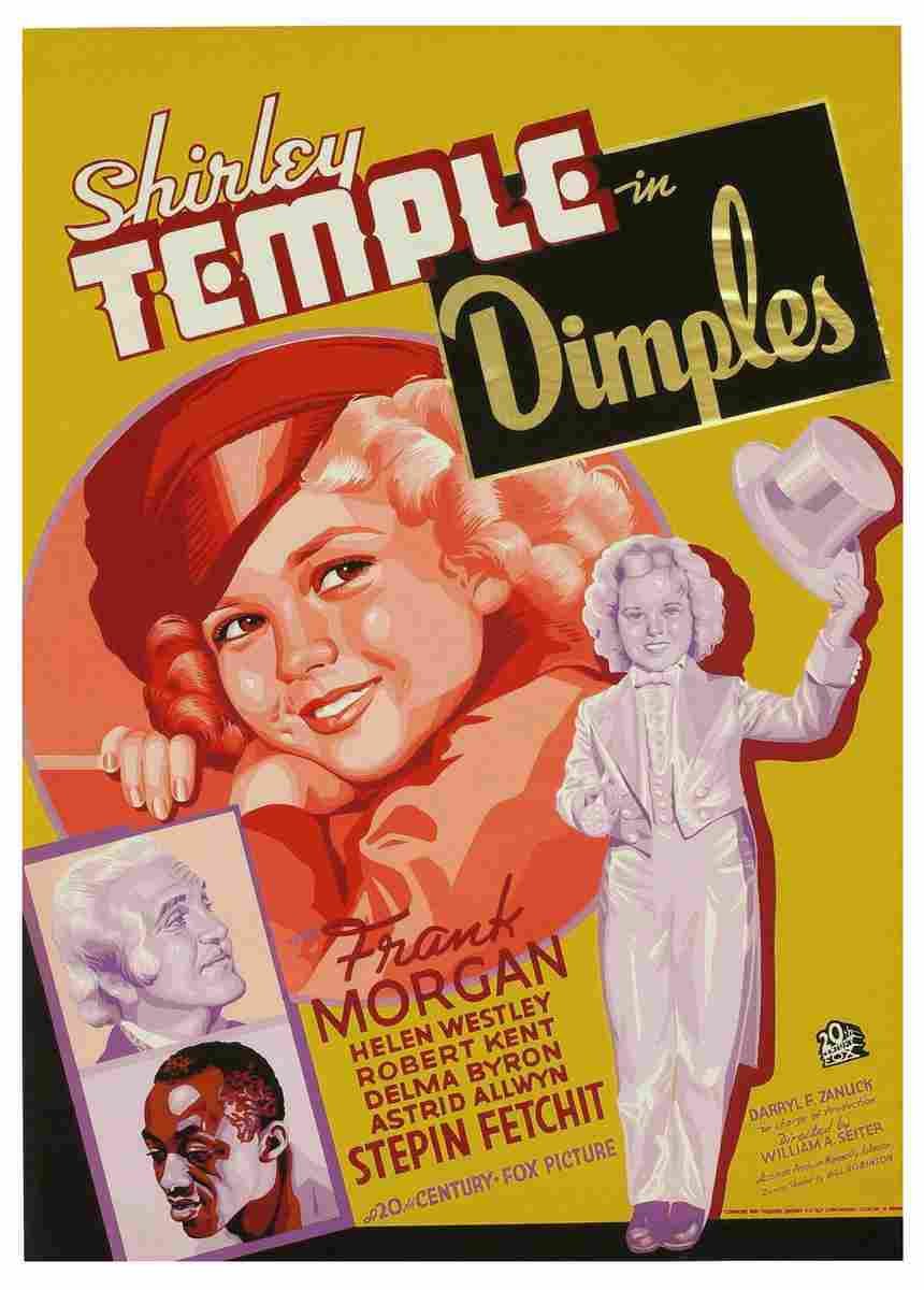Dimples 1936 08  film star poster A4 Photo Print