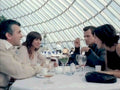 Dinner Conversation Restaurant Vintage Retro Advert Poster A4 Photo Print